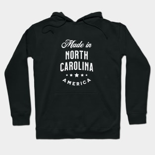 Made In North Carolina, USA - Vintage Logo Text Design Hoodie